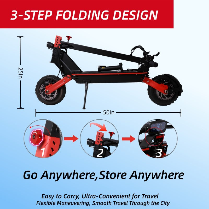 LuxeEnergy™ K26 Dual Motor Electric Scooter – 6600W - US Warehouse 🇺🇸