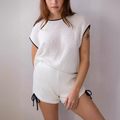 Elegant Women’s Summer Knit Two-Piece Set